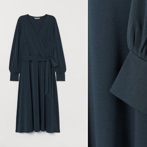 NWT H&M Crêped Wrap-front Dress
